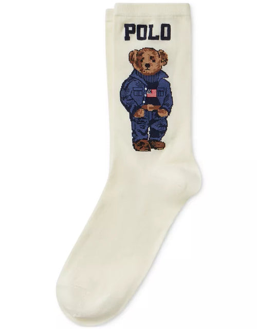 Load image into Gallery viewer, Women&#39;S Americana Polo Bear Crew Socks
