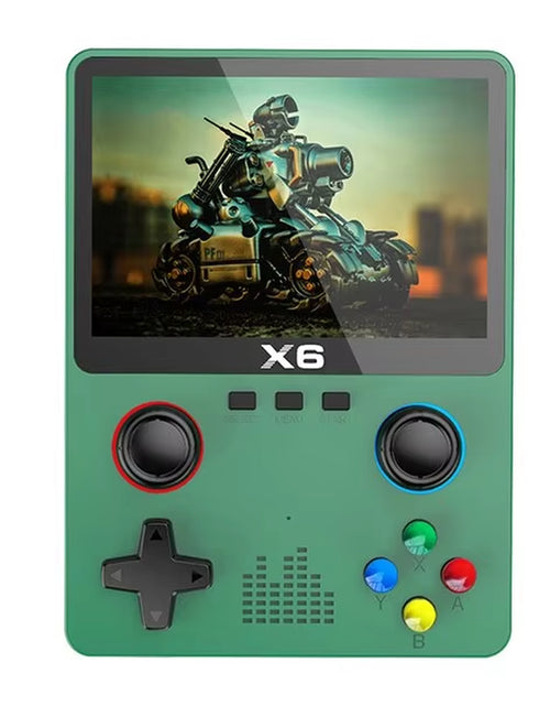 Load image into Gallery viewer, 2023 New X6 3.5Inch IPS Screen Handheld Game Player Dual Joystick 11 Simulators GBA Video Game Console for Kids Gifts
