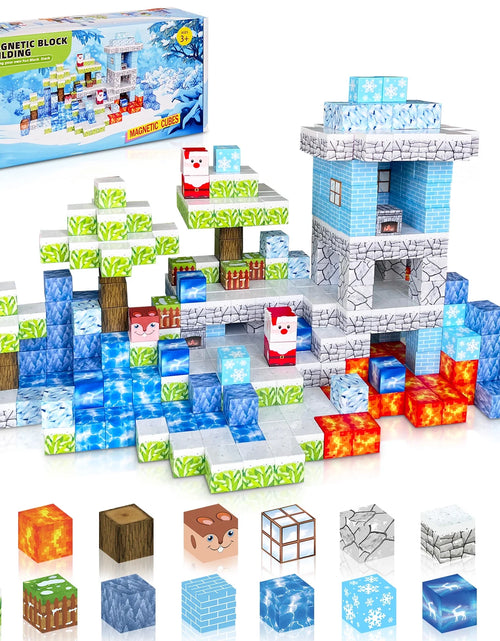 Load image into Gallery viewer, 100PCS Magnetic Blocks,Princess Castle Magnetic Tiles,Mine Magnet World,Kids Games Toys for Toddler
