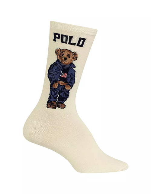 Load image into Gallery viewer, Women&#39;S Americana Polo Bear Crew Socks
