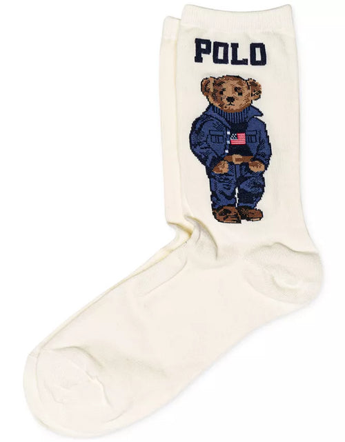 Load image into Gallery viewer, Women&#39;S Americana Polo Bear Crew Socks
