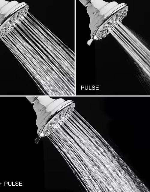 Load image into Gallery viewer, 3-Spray Patterns 3.5 In. Single Wall Mount Fixed Shower Head in Chrome
