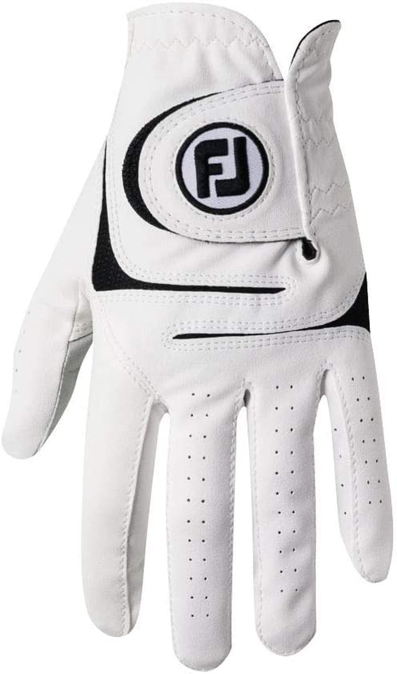 Men'S Weathersof Golf Glove (White)